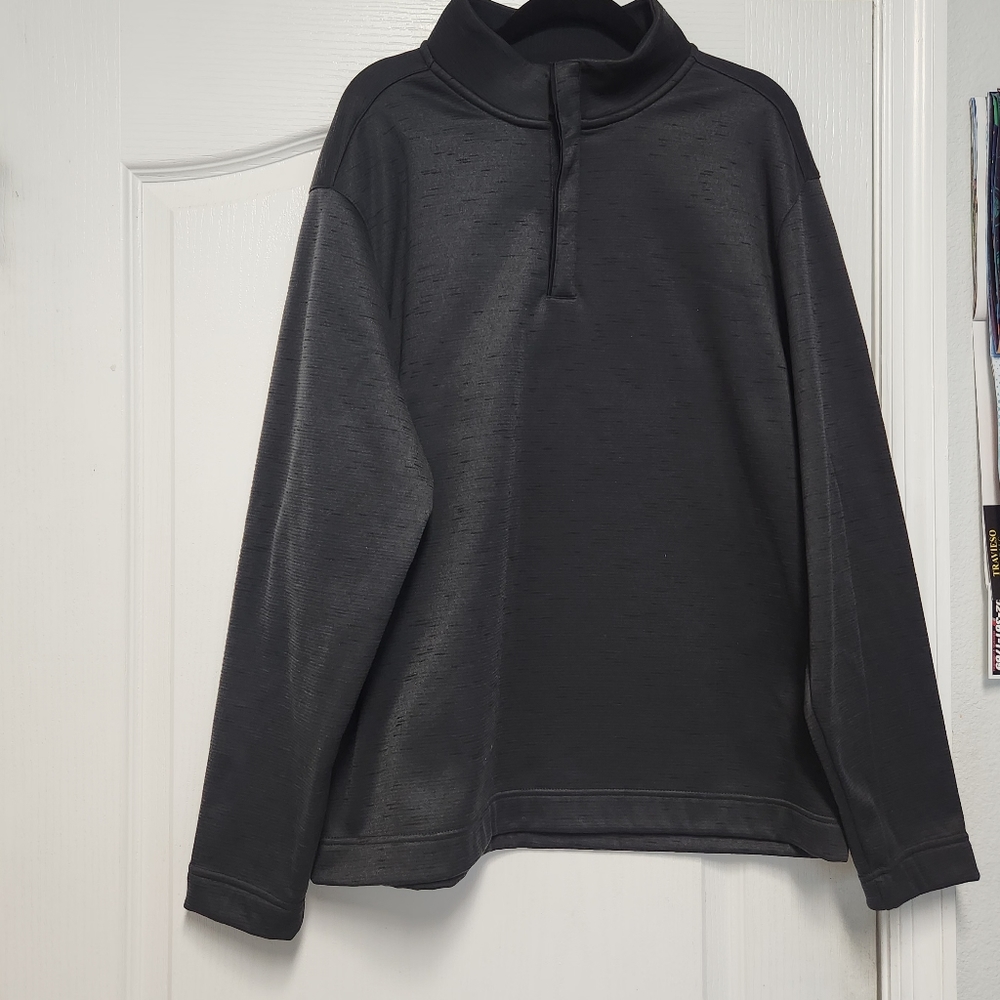 Walter Hagen Mens XL Sweater  11 Majors 1/4 Zip Sweatshirt Black